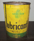 Vintage Western Auto Long Run Lubricant Tin Oil Can Empty Man Cave Home Decor — photo 1
