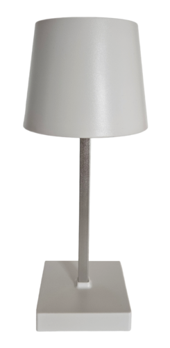 Tischleuchte Touch dimmbar LED Lampe Leuchte weiß silber kabellos Höhe 26 cm - Bild 1 von 14