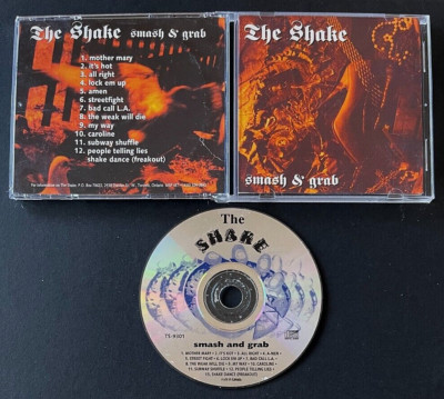 THE SHAKE Smash & Grab RARE INDIE cd CRANK COUNTY DAREDEVILS Spread Eagle SLEAZE
