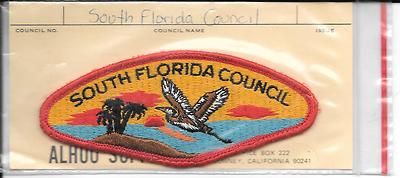 BSA Vintage Shoulder Patch..South Florida Council..Mid 70's..Mint Cond. 