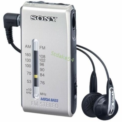 Sony SRF-S84 FM/AM Super Compact Radio Walkman - Silver for sale