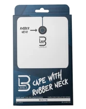 L3VEL3 Professional Rubber Neck Cutting Cape | White
