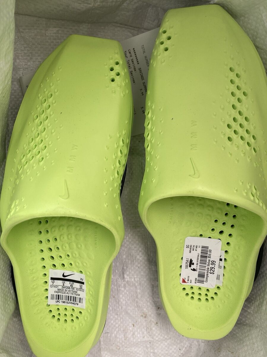Nike x MMW 005 Slides Size 7 Volt /Black DH1258-700 Matthew Nike x MMW 005 Slides Size 7 Volt /Black DH1258-700 Matthew