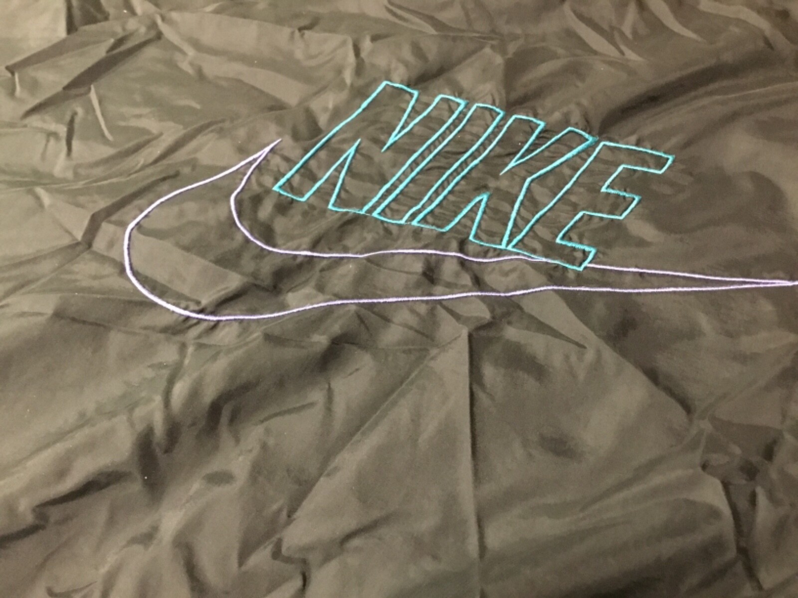RARE! Vintage 80s Nike Pullover Mock  BL/AQUA/PUR  Street Fashion Unisex LARGE image 8