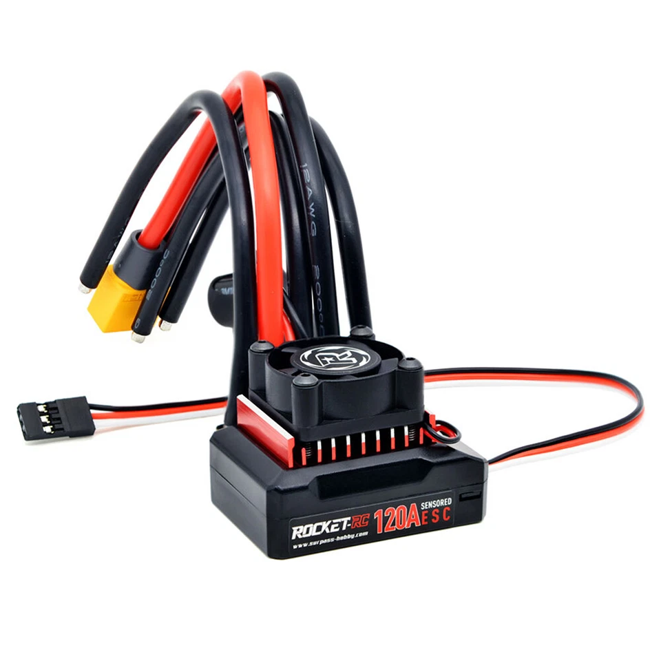 Rocket-RC Sensored Brushless 540 Motor 120A Brushless ESC Combo for 1/10 RC Car - Imagen 2 de 4