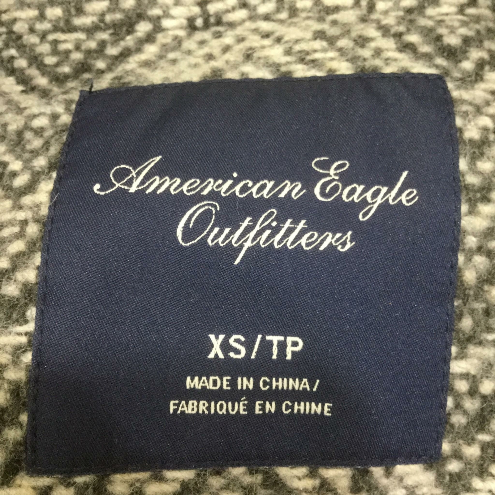 AMERICAN EAGLE Button Front Wool Herringbone Knit… - image 8