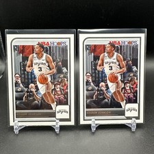 Keldon Johnson 2023-24 NBA Hoops Basketball #17 San Antonio Spurs Lot Of 2