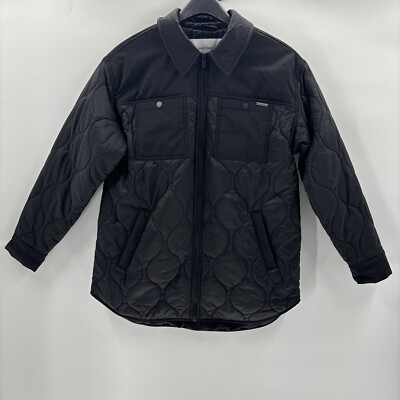 NWOT Calvin Klein Men s Lightweight Full Zip Quilted Jacket Black Size S