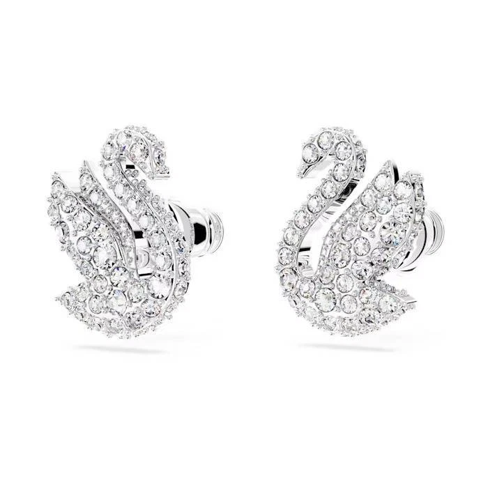 Swarovski iconic shop swan pierced earrings