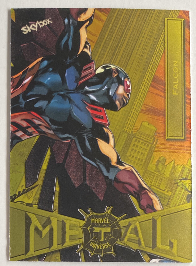 2021 SKYBOX SPIDER-MAN MARVEL METAL UNIVERSE 2022 #26 YELLOW FX FALCON