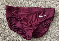 Vtg Nike Women Size Medium Running Track Brief Custom Embroidered Logo Y2K 90s