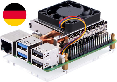 Geeekpi Ultra Thin ICE Tower Cooler Für Raspberry Pi 5, Aluminium Aktiver Kühler