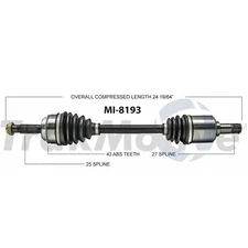 For Mitsubishi Lancer 04-06 Ralliart 2.4L Front Driver Left Axle Shaft SurTrack