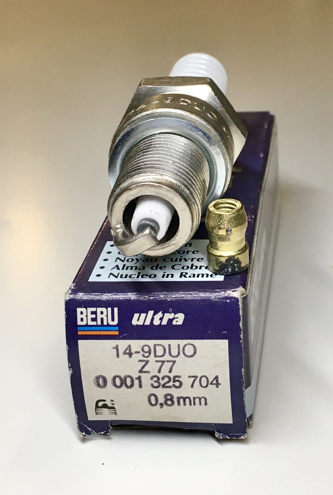 Beru 14-9DUO Z77 Zündkerze Spark Plug la bougie candela d'accensione la ...
