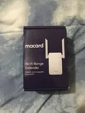 Macard RE1200 White Wireless Booster WiFi Signal Range Dual Band Extender