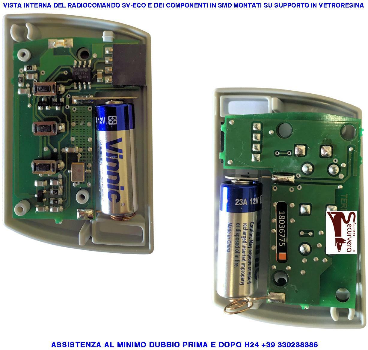 Kit Sicurezza Cancello: 3 Telecomandi 433,92 MHz Rolling Code Rode 64 - 3