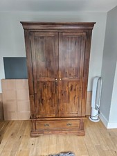 solid oak double wardrobe with Draw  from Oakland Furniture 