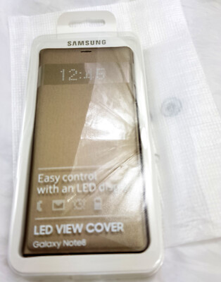 Samsung Note 8 LED-Gold-LED-View-Cover / Hülle / Case EF-NN950 / EF-NN950PFEGWW