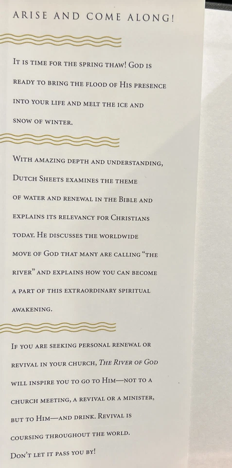 The River of God: Moving in the Flow of God's Plan for Revival by Dutch... - Image 4 of 4