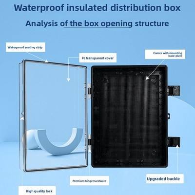 ABS-Abzweigdose IP67 schwarz 150 x 100 x 70 mm für elektrische Projekte