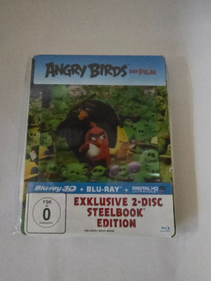 Angry Birds - Steelbook mit 3D-Lentikularkarte Blu Ray + 3D Blu Ray