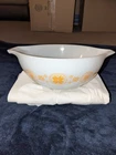White, Pyrex, Cindrella bowl, orange Town & Country Nice Condition
