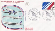 FRANCE 1983 FDC 50 ANNIVERSAIRE AIR FRANCE YT 2278