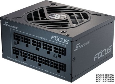 Seasonic FOCUS SGX 650W, PC-Netzteil schwarz, 4x PCIe, Kabel-Management, 650 Wat