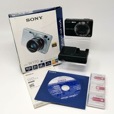 SONY Cyber-shot DSC-W170 Black With Box Battery Tested Working From Japan