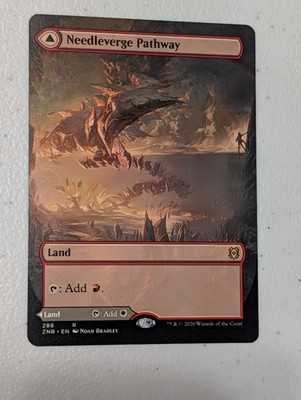 Needleverge Pathway / Pillarverge Pathway (Borderless) Zendikar Rising MTG Card