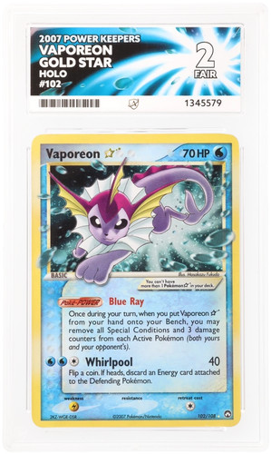 Vaporeon ★ graded ACE 2 for sale on eBay
