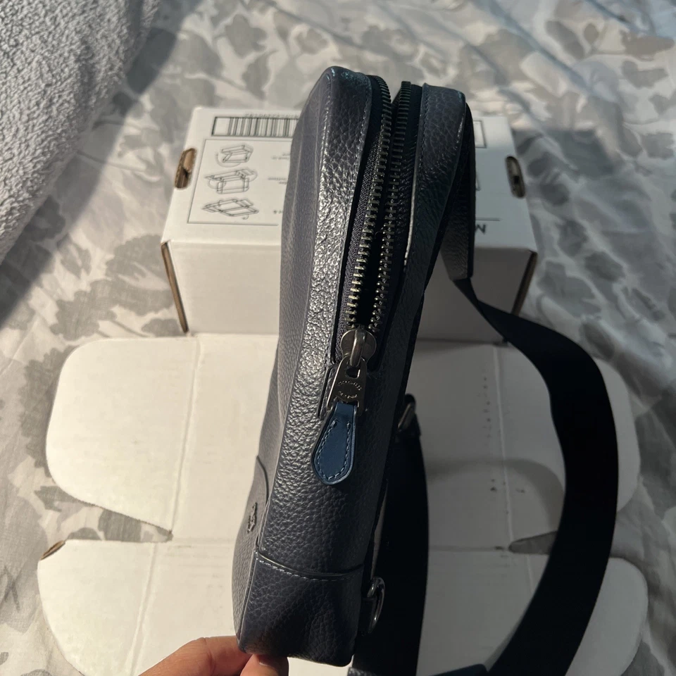 Bandolera/mensajero Coach - cuero azul Foto 4 de 4