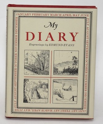 MY DIARY Illustrated Engravings by Edmund Evans HC/DJ Victorian Children's Diary