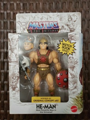 Masters of the Universe Origins Sketchbook Series He-Man Action Figure Mattel