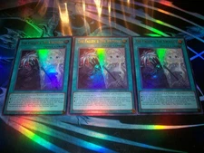 3x The Fallen & the Virtuous 1st Edition Ultra Rare CH01-EN019 Yu-Gi-Oh!