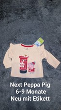 NEXT Langarmshirt Peppa Pig Gr.6-9 Monate NEU mit Etikett