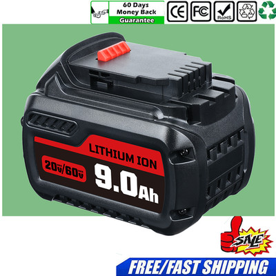NEW 9,0Ah DCB606, DCB612, DCB606-2, DCB609 20V/60V MAX Akku 18V/54V für Dewalt