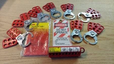 Electrician Lockout Tagout Kit w/ 8 Hasps
