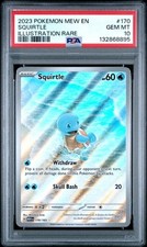2023 POKEMON MEW EN-151 ILLUSTRATION RARE #170 SQUIRTLE PSA 10 on eBay