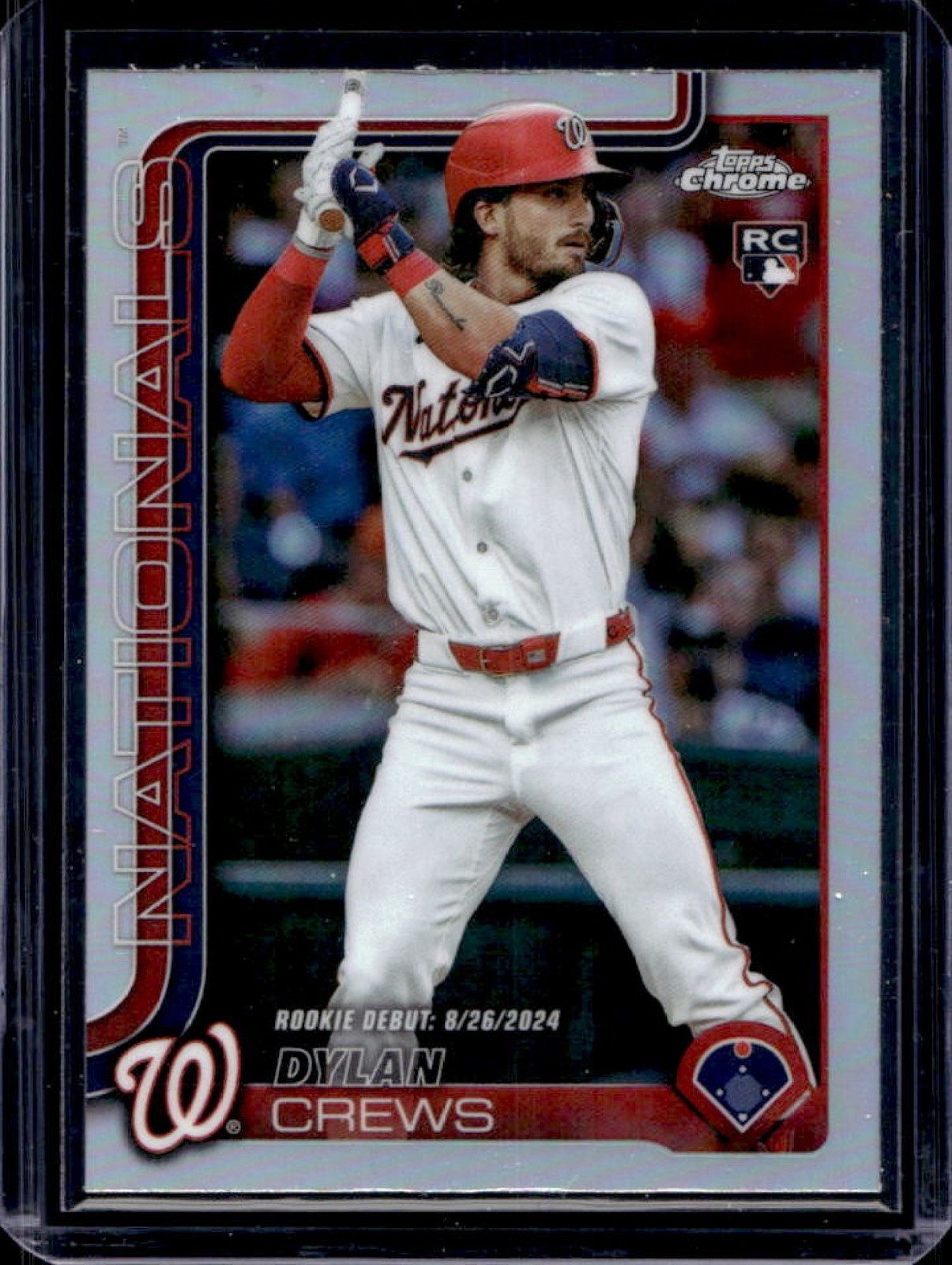 2025 Topps Chrome Update Dylan Crews RC Refractor Rookie #USC190 Nationals