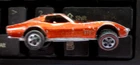 Hot Wheels Redline CUSTOM CORVETTE Orange US White Interior Vintage Car