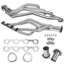Stainless Steel Long Tube Exhaust Header Kit For Ford Mustang Sbf Small Block V8