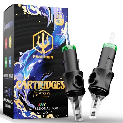 POSEIDON 20PCS Tattoo Cartridge Needles #10(15RM) Standard Round 1015RM - product listing photo