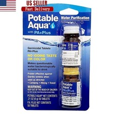 Water Purification Tablets 50 Count Germicidal Emergency Water Treatment New