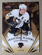 Sidney Crosby Signed 2008-09 Ultra Franchise Players Insert Penguins Auto