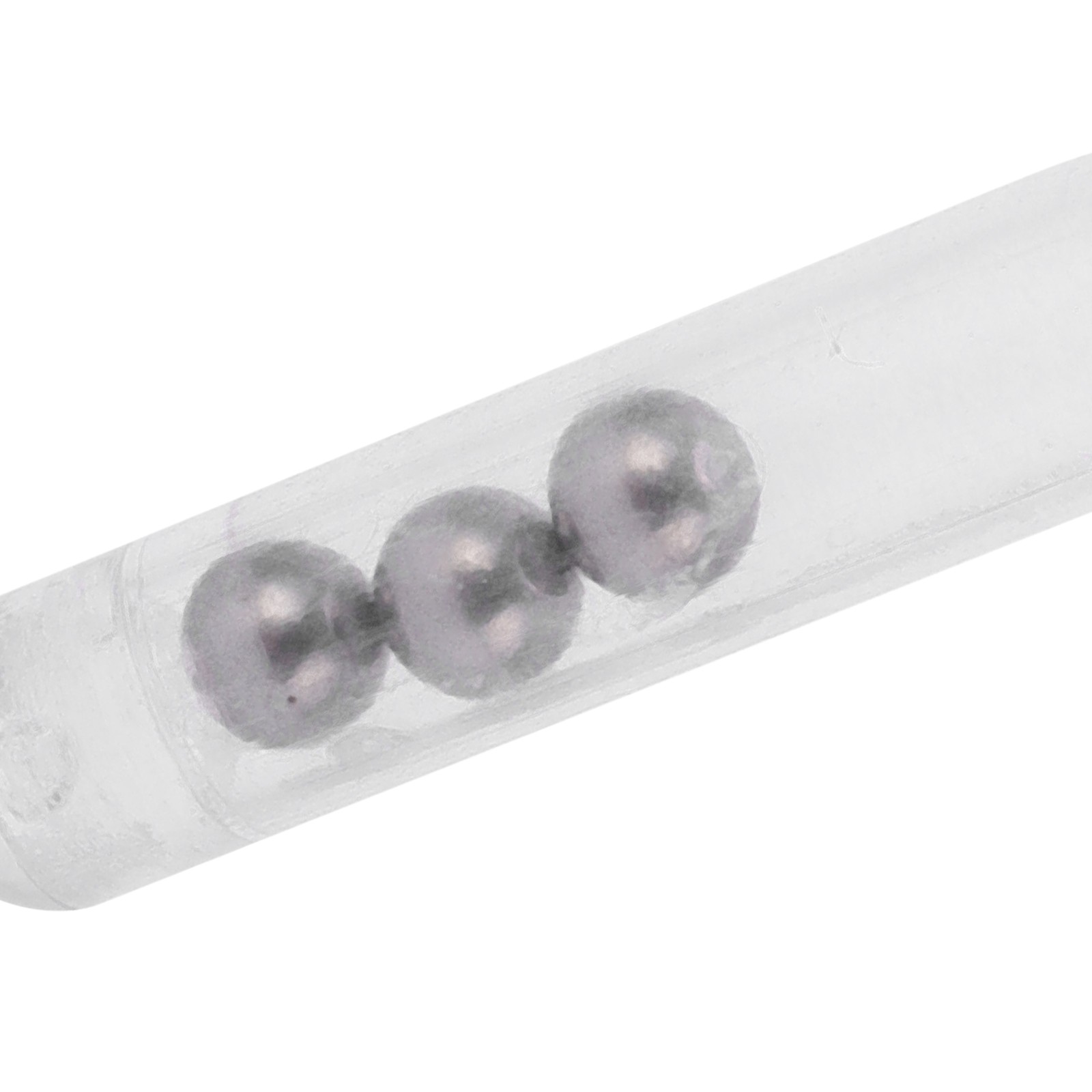 Transparent White Fishing Lure Baits Rattles Insert Tube Rattles Shake LW