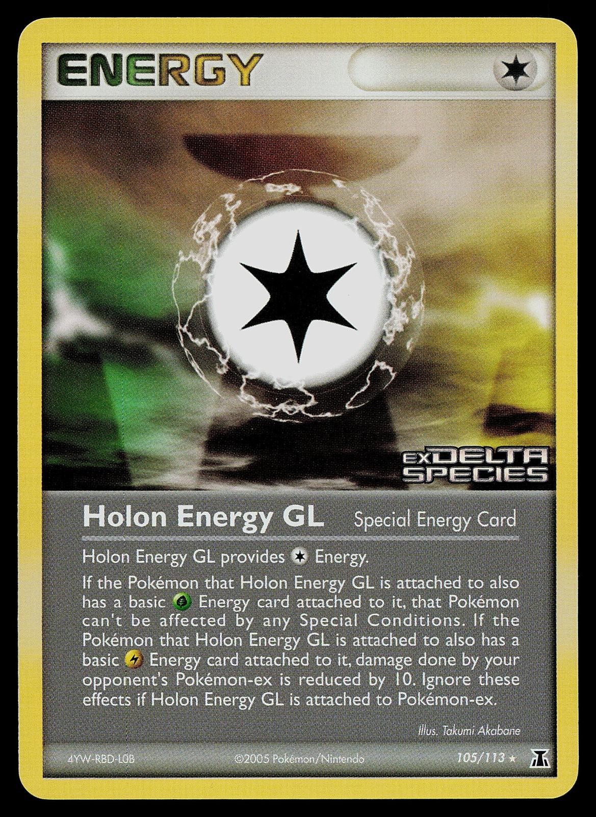 Pokemon Card - Holon Energy GL Delta Species 105/113 Reverse Holo Stamped