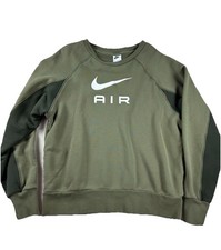 Nike Air Crewneck Sweatshirt Olive Green Raglan Sleeve Pullover Men  s M
