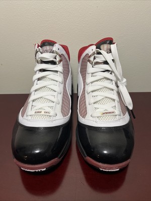 Nike Air Max LeBron 7   White / Black - Varsity Red Size 9.5   MINT CONDITION