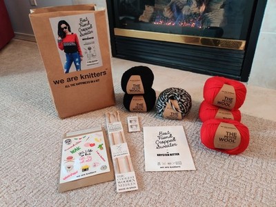 We Are Knitters Krysten Ritter Cropped Sweater Kit